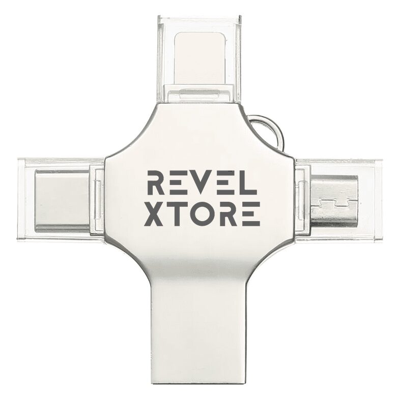 USB OTG 128GB – 4 en 1 (iPhone, iPad, Android y PC) USB OTG 128GB – 4 en 1 (iPhone, iPad, Android y PC)